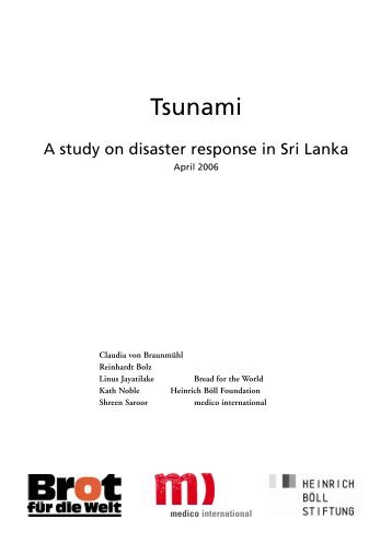 Tsunami - A study on disaster response in Sri - Tamil Nation & Beyond