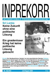 Sri Lanka Keine Zukunft ohne eine politische Lösung Ein ... - Inprekorr