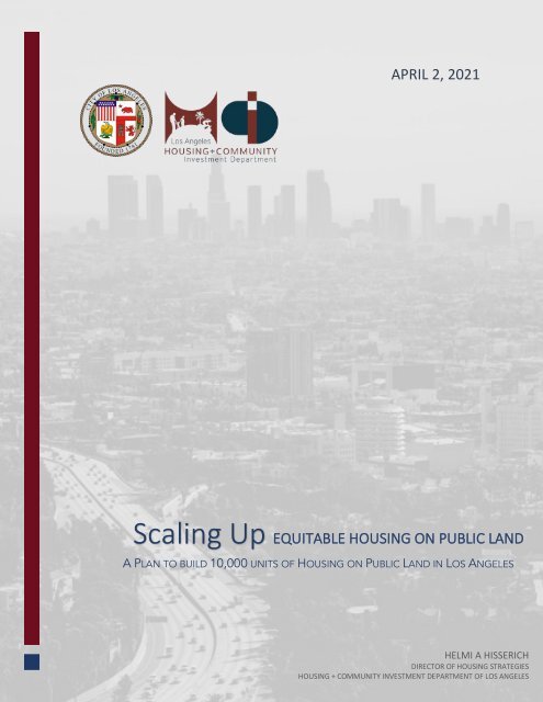 SCALING UP Equitable Housing on public land in Los Angeles