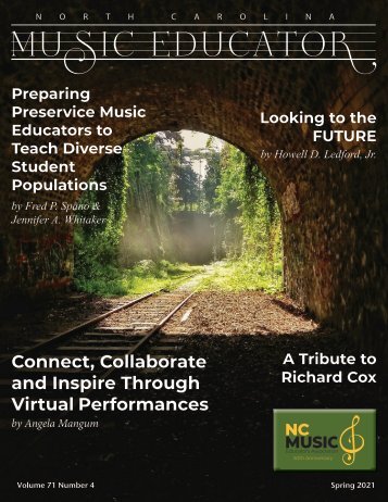 NC Music Educator Journal Spring 2021