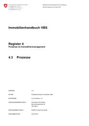 Immobilienhandbuch VBS Register 4 4.3 Prozesse - Armasuisse