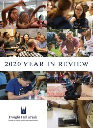 Dwight Hall 2020 Year In Review