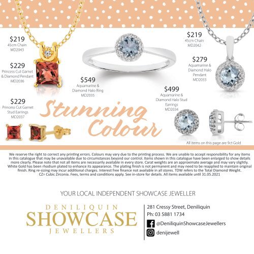 Deniliquin Showcase Jewellers Mother's Day Catalogue