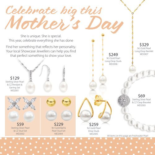 Halls Showcase Jewellers Mother's Day Catalogue