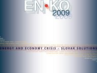 ENERGY AND ECONOMY CRISIS – SLOVAK SOLUTIONS - jmm.cz