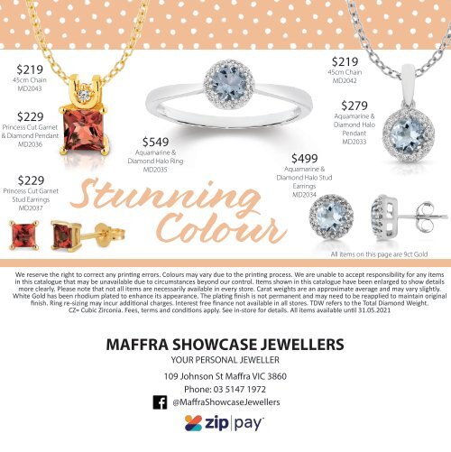 Maffra Showcase Jewellers Mother's Day Catalogue