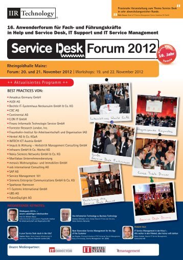 Forum 2012 S - IIR Deutschland GmbH