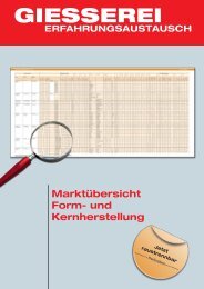 Form- und Kernherstellung 2012 - Giesserei Verlag