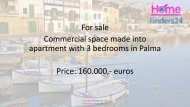 For sale this former commercial space turned into an apartment in Palma. (AP0046)