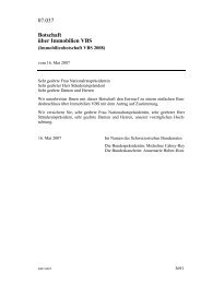 Immobilienbotschaft VBS 2008 - Armasuisse