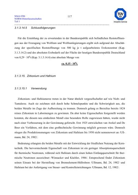 erfassung und radiologische bewertung von hinterlassenschaften mit