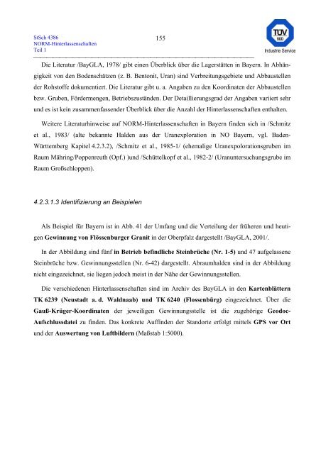 erfassung und radiologische bewertung von hinterlassenschaften mit