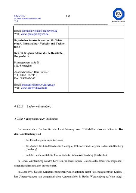 erfassung und radiologische bewertung von hinterlassenschaften mit