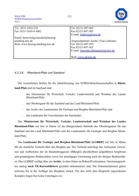 erfassung und radiologische bewertung von hinterlassenschaften mit