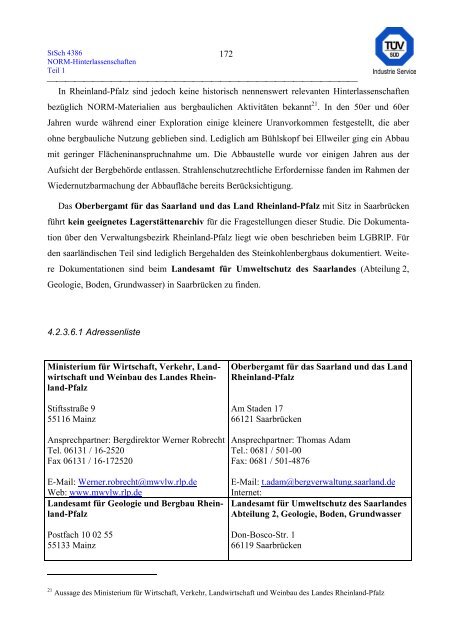 erfassung und radiologische bewertung von hinterlassenschaften mit