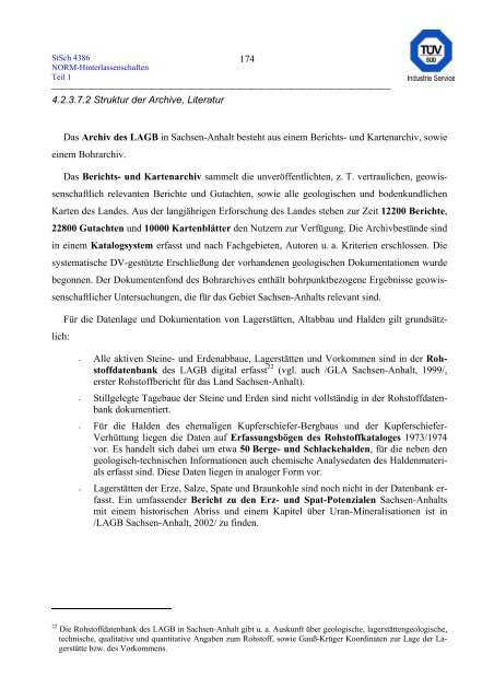 erfassung und radiologische bewertung von hinterlassenschaften mit