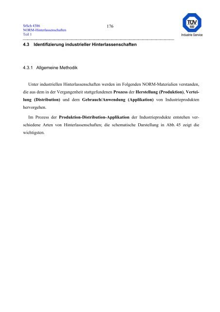 erfassung und radiologische bewertung von hinterlassenschaften mit