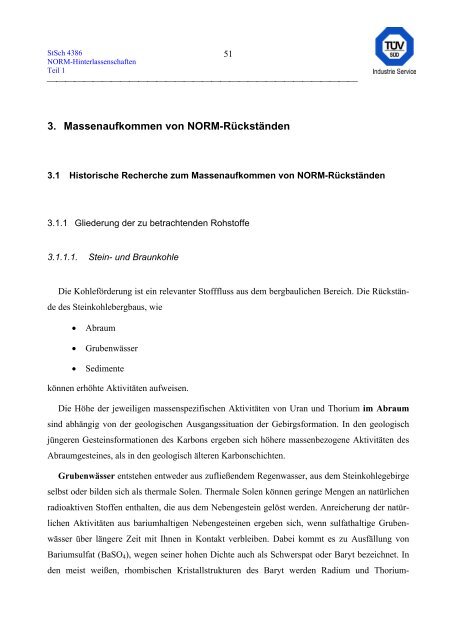 erfassung und radiologische bewertung von hinterlassenschaften mit