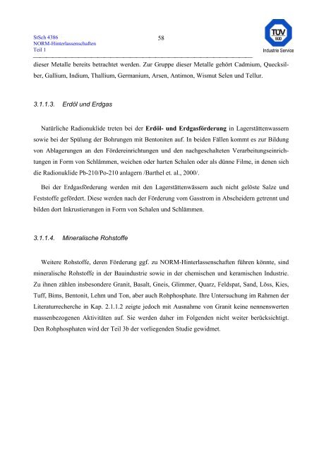 erfassung und radiologische bewertung von hinterlassenschaften mit