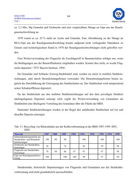 erfassung und radiologische bewertung von hinterlassenschaften mit