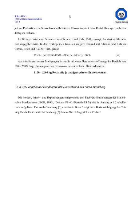 erfassung und radiologische bewertung von hinterlassenschaften mit