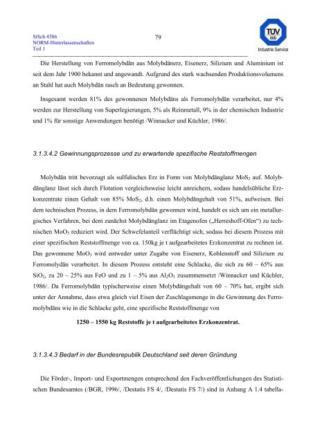 erfassung und radiologische bewertung von hinterlassenschaften mit