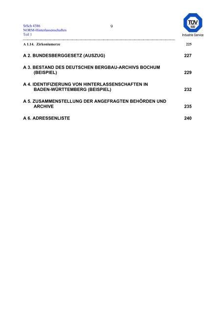 erfassung und radiologische bewertung von hinterlassenschaften mit