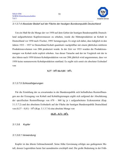 erfassung und radiologische bewertung von hinterlassenschaften mit