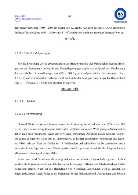 erfassung und radiologische bewertung von hinterlassenschaften mit