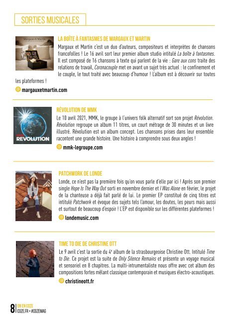 Coze Magazine #97 – Avril 2021 – En ligne