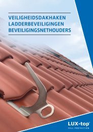 LUX-top® Veiligheidsdakhaken / Ladderbeveiligingen / Beveiligingsnethouders
