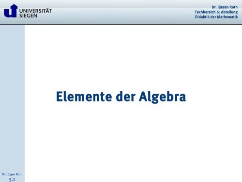 Lineares und exponentielles Wachstum - Didaktik der Mathematik ...