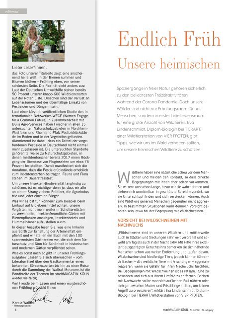 stadtMAGAZIN KÖLN. Ausgabe April-Mai 2021