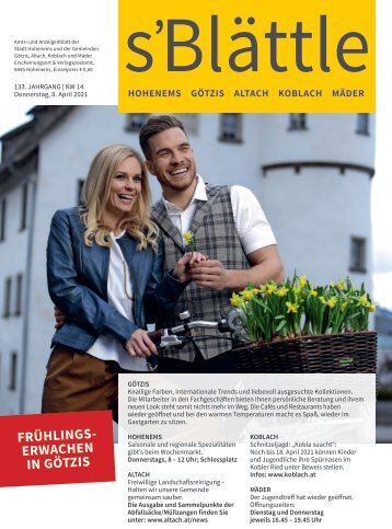 s'Blättle Nr. 14 - Do, 8. April 2021