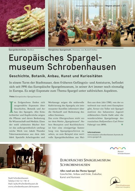 SchlossMagazin Augsburg Nordschwaben + Fünfseenland April 2021