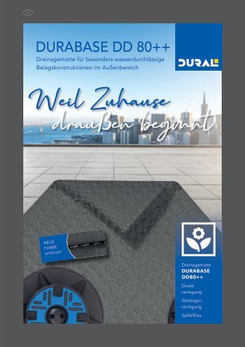 Drainagematte  |  DURABASE DD 80++