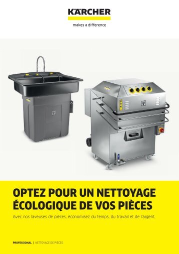 OPTEZ POUR UN NETTOYAGE ÉCOLOGIQUE DE VOS PIÈCES