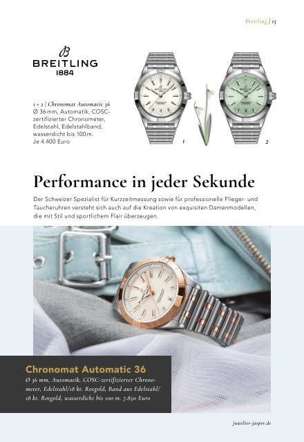 Juwelier Jasper Frühjahrsmagazin 2021