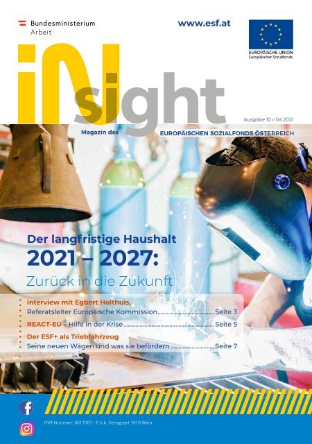 ESF insight Ausgabe 10 / April 2021