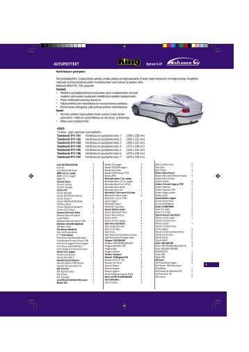 AUTOPEITTEET - Fixus