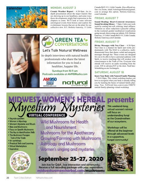 Natural Awakenings Twin Cities August 2020