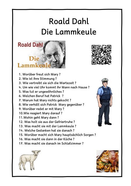 Lammkeule Geheft