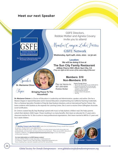 GSFE Newsletter-April 2021