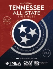  2021 TMEA All-State Tribute Program