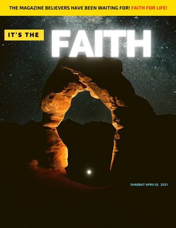 It's the Faith Shabbat April 10, 2021