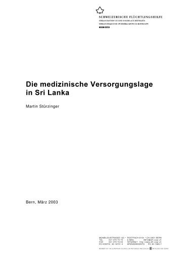 Die medizinische Versorgungslage in Sri Lanka - ecoi.net