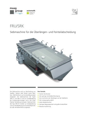 FRU/SRK Siebmaschine - Maag