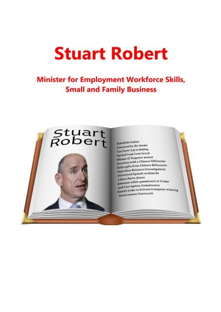 Stuart Robert Minister for Employment Workforce Skills Small and Family Business