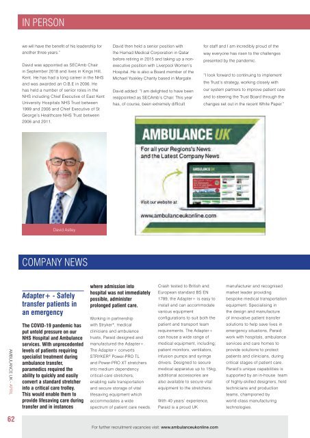 Ambulance UK April 2021