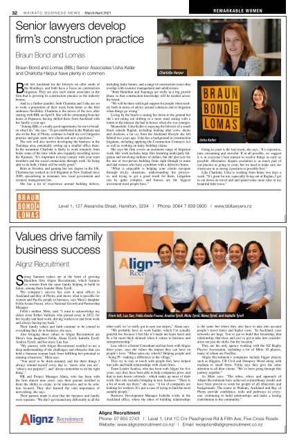 Waikato Business News March/April 2021